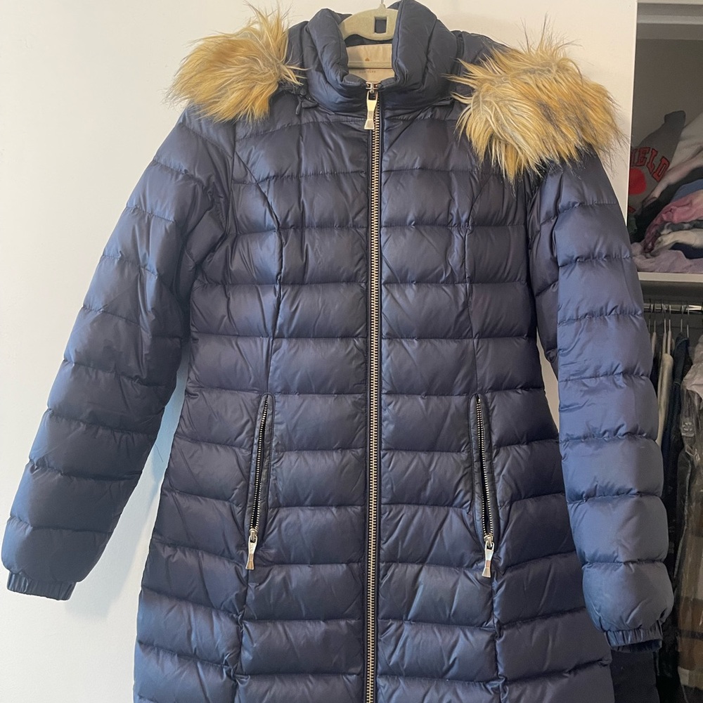 Kate Spade navy blue winter coat